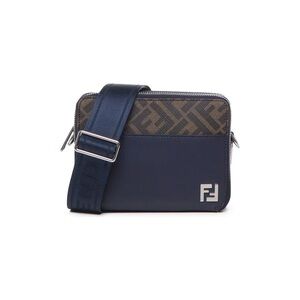 Brand New in Box | Fendi Blue and Brown Crossbody Bag